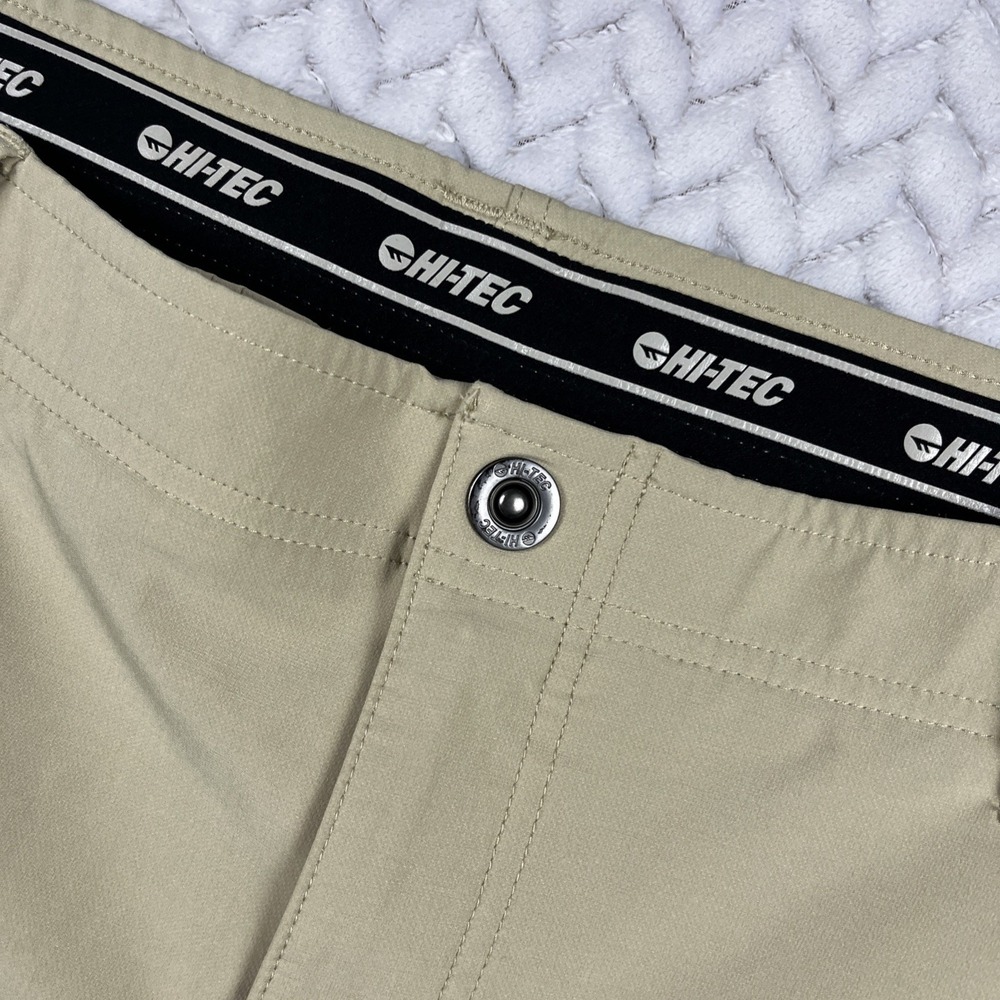 Hi-tech Pants Mens 34X30 Tan Cargo Zip Tech Performance Stretch Golf Chino Pants - Picture 3 of 16